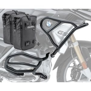 Set Sturzbügel + Taschen XL5 für BMW R 1200 GS Rallye 17-18 Schutzbügel oben unten Motoguard CB4_1