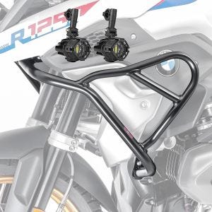 Set Verkleidungsschutzbügel + Scheinwerfer XL für BMW R 1200 GS Rallye 17-18 Motoguard schwarz_1