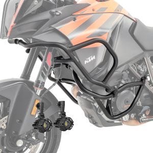 Set Sturzbügel oben unten + Scheinwerfer für KTM 1090 Adventure/ R 17-19 Motoguard schwarz_1