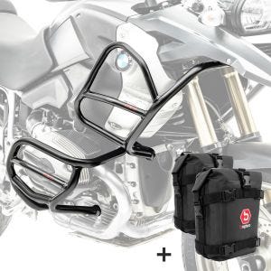Set Sturzbügel + Taschen XL4 für BMW R 1200 GS 08-12 Schutzbügel oben unten Motoguard_1