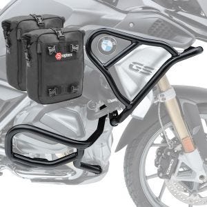 Set Sturzbügel + Taschen L3 für BMW R 1200 GS 17-18 Schutzbügel oben unten Motoguard CB4_1