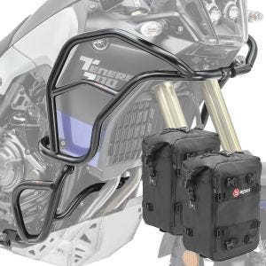Set Sturzbügel XL + Taschen für Yamaha Tenere 700 19-21 Schutzbügel oben unten Motoguard CB8_1