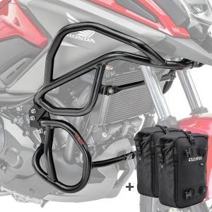 Set Sturzbügel + Taschen für NC 750 X / 700 X 12-20 Schutzbügel oben unten Motoguard CB4_1