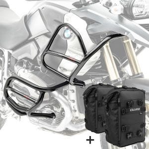 Set Sturzbügel + Taschen XL4 für BMW R 1200 GS 08-12 Schutzbügel oben unten Motoguard CB8_1