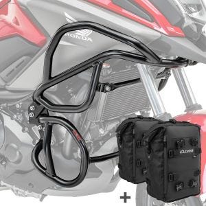 Set Sturzbügel + Taschen für NC 750 X / 700 X 12-20 Schutzbügel oben unten Motoguard CB8_1