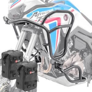 Set Sturzbügel XL + Taschen für Honda Africa Twin 1100 20-21 Schutzbügel oben unten Motoguard CB8_1