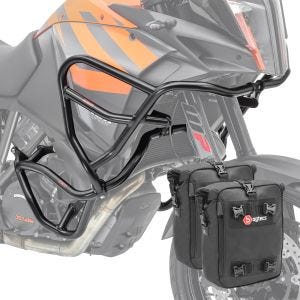 Set Sturzbügel + Taschen XL für KTM 1190 Adventure/ R 13-16 Schutzbügel oben unten Motoguard CB4_1