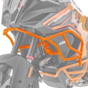 Kåpebeskyttelsesstang X21 egnet for KTM 1290 Super Adventure R / S 21-24 tankbeskyttelsesstang topp oransje