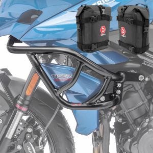 Sett med kåpebeskyttere + vesker XL egnet for Triumph Tiger Sport 660 22-24 Motoguard svart