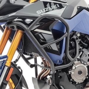 Sett med øvre kollisjonsbøyler + vesker K4 egnet for Suzuki V-Strom 800 DE 23-24 Motoguard HG21 svart