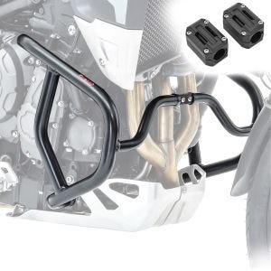 Sett med kollisjonsbøyler + beskytter egnet for Triumph Tiger 900 / GT / Rally 20-24 crashbars