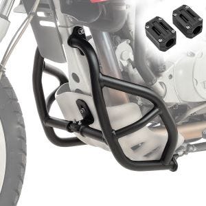 Sett med kollisjonsbøyler + beskytter egnet for BMW F 650 GS 00-07 motorbeskyttelse Motoguard SG53