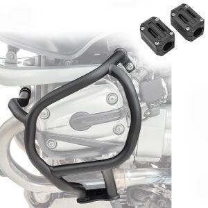 Sett med kollisjonsbøyler + beskytter egnet for BMW R 1150 GS 00-04 motorbeskyttelsesstang Motoguard SG34