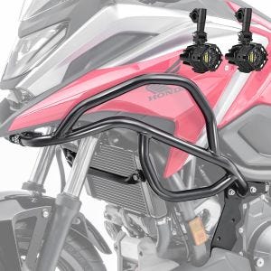 Sett med øvre kollisjonsbøyler + ekstra frontlykter L egnet for Honda NC 750 X 21-24 tåkelys Motoguard