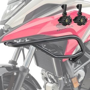 Sett med øvre kollisjonsbøyler + ekstra frontlykter egnet for Honda NC 750 X 21-24 Motoguard tåkelys SG1