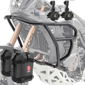 Sett med håndtak + ekstra frontlykter + håndtak bag egnet for Yamaha Tenere 700 World Raid 22-24 Motoguard HG16