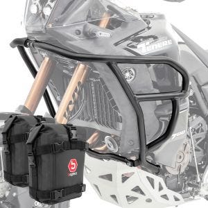 Sett med øvre crashbars + vesker K4 egnet for Yamaha Tenere 700 World Raid 22-24 Motoguard HG16