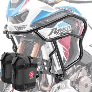 Sett med øvre kollisjonsbøyler + vesker som passer for Honda Africa Twin 1100 Adventure Sports 2024 Motoguard HG47
