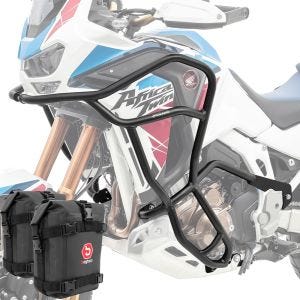 Sett med styrbøyler + vesker som passer for Honda Africa Twin 1100 Adventure Sports 20-23 Motoguard KT14 svart