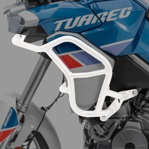 Overdel av kollisjonsstang passer til Aprilia Tuareg 660 22-24 beskyttelsesstang Motoguard TR2 hvit