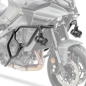 Sett med kollisjonsbøyler + ekstra frontlykter egnet for Yamaha Tracer 9 / GT 21-24 tåkelys Motoguard KT11