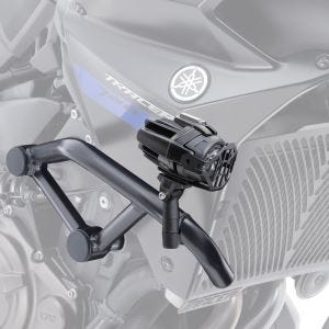 Set: Sturzbügel passend für Yamaha MT-07 Tracer 700 16-20 Motoguard Schutzbügel + Zusatzscheinwerfer DPL-SX22