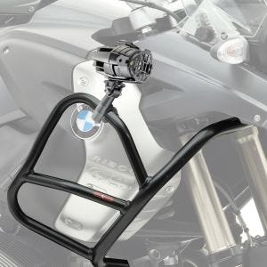 Set: Verkleidungsschutzbügel XL passend für BMW R 1200 GS 08-12 Tankschutzbügel oben + Zusatzscheinwerfer DPL-SX22