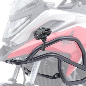 Set: Sturzbügel oben L passend für Honda NC 750 X 21-24 Verkleidungsschutzbügel oben + Zusatzscheinwerfer DPL-SX22