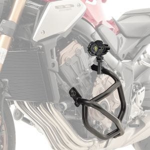 Set: Sturzbügel passend für Honda CB 650 F/ R 14-24 Motoguard Schutzbügel CL8 + Zusatzscheinwerfer DPL-SX22