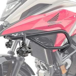 Set: Sturzbügel oben passend für Honda NC 750 X 21-24 Verkleidungsschutzbügel Motoguard SG1 + Zusatzscheinwerfer DPL-SX22
