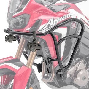 Set: Verkleidungsschutzbügel XL passend für Honda Africa Twin CRF 1000 L 16-19 Tankschutzbügel oben NM2 + Zusatzscheinwerfer DPL-SX22