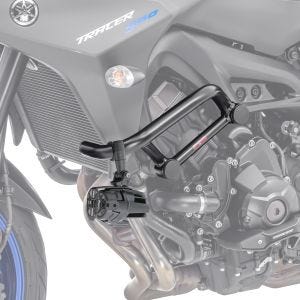 Set: Sturzbügel passend für Yamaha MT-09 13-16 / Tracer 900 15-20 Motor-Schutzbügel Motoguard SG22 + Zusatzscheinwerfer DPL-SX22
