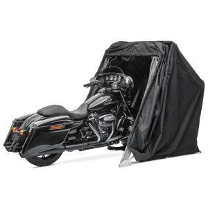 Motorsykkeltelt garasje universal sammenleggbar garasje motorsykkelgarasje Motoguard XXL sort