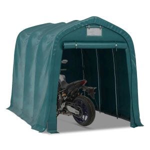 Motorsykkelteltgarasje Motoguard MG1 motorsykkelgarasje universal 1,6x2,4m PVC mørkegrønn