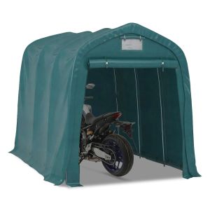 Teltgarasje egnet for Chopper / Custombike Spesial motorsykkelgarasje Motorguard MG2 PE mørkegrønn CB57576