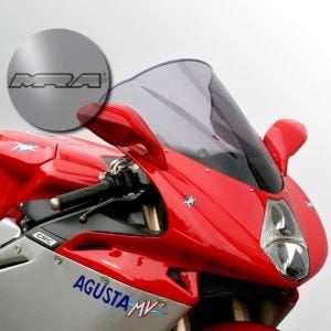 Racing skjerm egnet for MV Agusta F4 1000 04-07 kåpeskjerm "R" MRA røykgrå