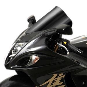 Racing skjerm egnet for Suzuki GSX-R 1300 Hayabusa 08-20 kåpeskjerm "R" MRA svart