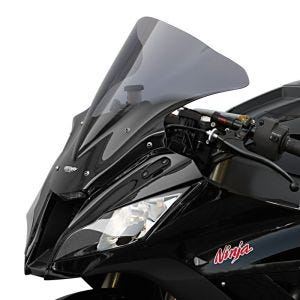 Racing skjerm egnet for Kawasaki ZX 10 R /-RR 11-15 kåpeskjerm "R" MRA røykgrå