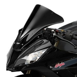 Racing skjerm egnet for Kawasaki ZX 10 R /-RR 11-15 kåpeskjerm "R" MRA svart