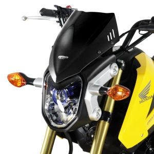 Racing skjerm egnet for Honda MSX 125 13-15 kåpeskjerm "NR" med festemateriale MRA svart