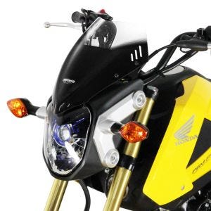 Racing skjerm egnet for Honda MSX 125 13-15 kåpeskjerm "NR" med festemateriale MRA fargeløs