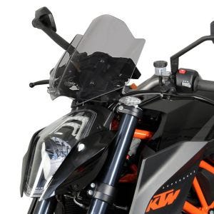 Racing skjerm egnet for KTM 1290 Superduke R 13-16 kåpeskjerm "NRM" med monteringsmateriale MRA røykgrå