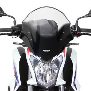 Racing frontrute egnet for Honda CB 650 F 14-16 frontrute "NRM" med festemateriale MRA fargeløs