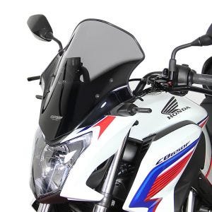 Turskjerm egnet for Honda CB 650 F 14-16 frontrute "NTM" med monteringsmateriale MRA røykgrå