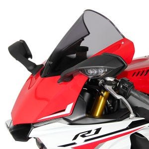 Racing skjerm egnet for Yamaha YZF R 1 15-19 kåpeskjerm "R" MRA røykgrå
