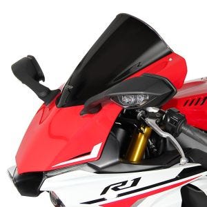 Racing skjerm egnet for Yamaha YZF R 1 15-19 kåpeskjerm "R" MRA svart