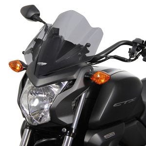 Turskjerm egnet for Honda CTX 700 N frontrute "NTM" med monteringsmateriale MRA røykgrå
