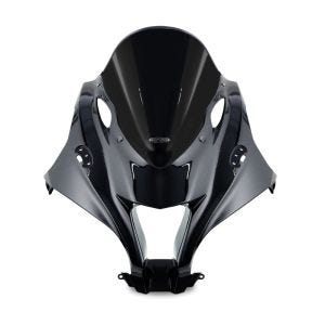 Racing skjerm egnet for Kawasaki ZX 10 R /-RR 16-20 kåpeskjerm "R" MRA svart