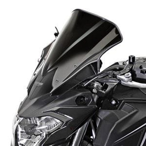 Racing skjerm egnet for Kawasaki Z 650 17-19 kåpeskjerm "NRN" med festemateriale MRA svart