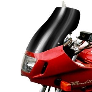 Turskjerm egnet for Suzuki GSF 1200 S Bandit 96-00 frontrute "T" MRA svart